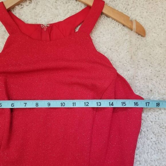 Trixxi Red Sparkle Dress Large - Picture 4 of 8
